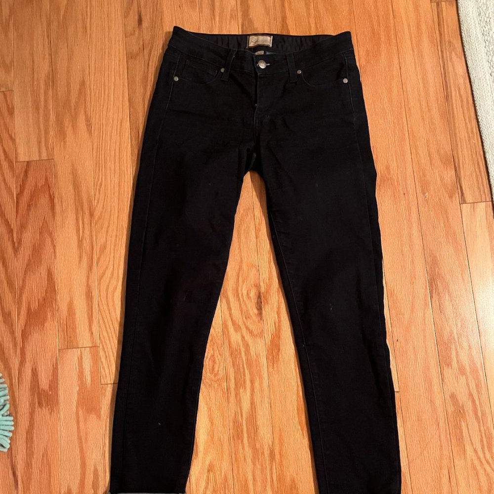 PAIGE Peg Skinny Dark Blue Jeans Size 26